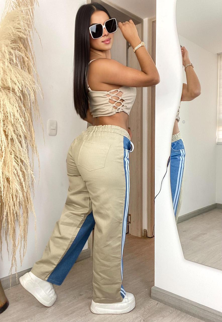 PANTALÓN JEAN PALAZZO DÚO