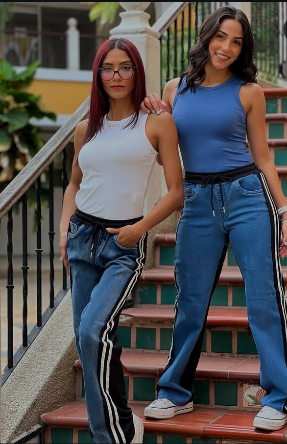 PANTALÓN JEAN PALAZZO DÚO